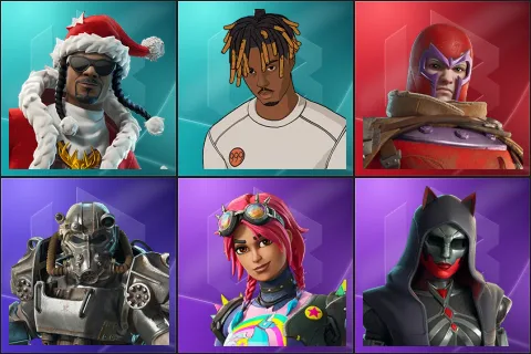 Santa Dogg, Slayer Juice WRLD, Wastelander Magneto, T-60 Power Armor, Brite Raider, Felina
