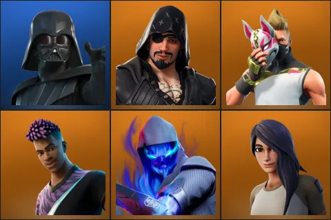Darth Vader, Blackheart, Drift, Fade, Fusion, Gear Specialist Maya