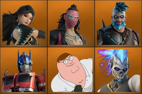 Era, Kado Thorne, Omegarok, Optimus Prime, Peter Griffin, Renzo the Destroyer