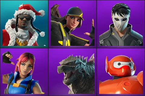 Santa Dogg, Chill Challenger, Daigo, Explorer Emilie, Godzilla Evolved, Hero Baymax