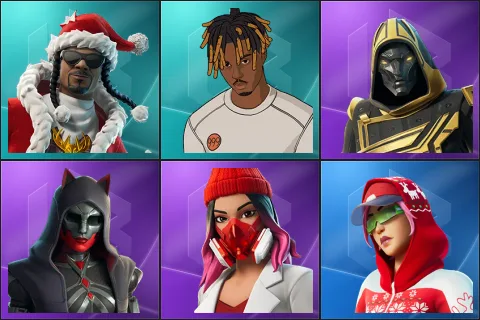 Santa Dogg, Slayer Juice WRLD, Blitz Knight, Felina, Yulejacket, Arctic Adeline