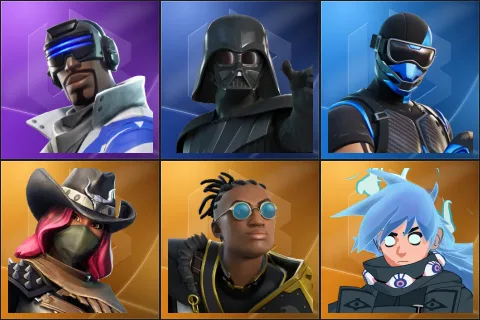 Blue Striker, Darth Vader, Fixer, Calamity, Malik, Nezumi