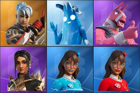 Ronin, Polar Peely, Lt. John Llama, Shanta, Blizzabelle, Krisabelle