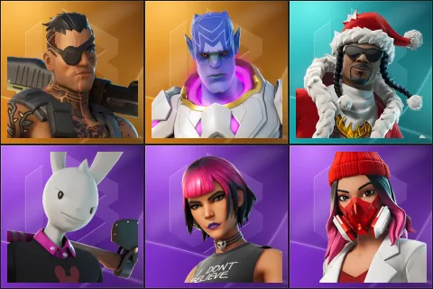 Joey, Kymera, Santa Dogg, Guggimon, Sunny, Yulejacket