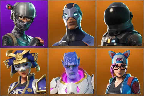 Elite Agent, Carbide, Dark Voyager, Hime, Kymera, Lynx