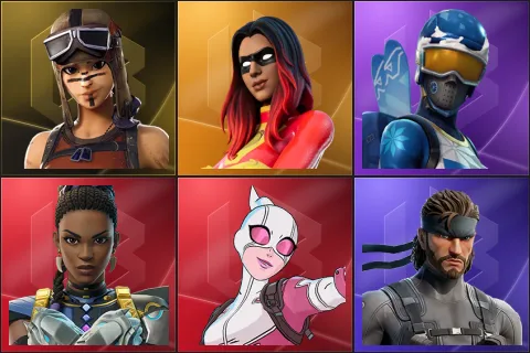 Renegade Raider, Joltara, Mogul Master, Shuri, Gwenpool, Solid Snake