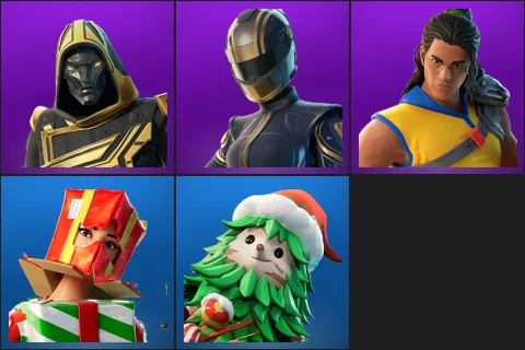 Blitz Knight, Hairpin, Trailblazer Tai, Holiday Boxy, Winterfest Bushranger