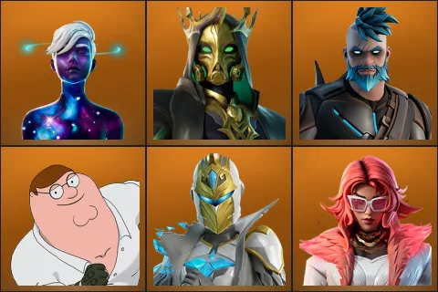 Galaxy Scout, Hades, Omegarok, Peter Griffin, Spectra Knight, Valeria