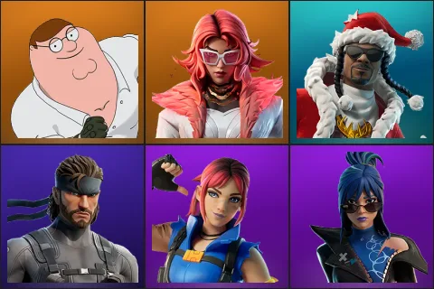 Peter Griffin, Valeria, Santa Dogg, Solid Snake, Explorer Emilie, Hope