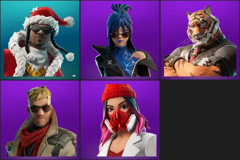 Santa Dogg, Hope, Oscar, Vengeance Jones, Yulejacket