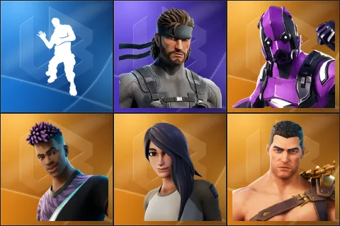 Laugh It Up, Solid Snake, Dark Vertex, Fade, Gear Specialist Maya, Menace