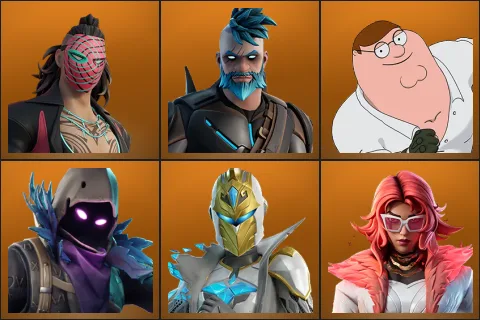 Kado Thorne, Omegarok, Peter Griffin, Raven, Spectra Knight, Valeria