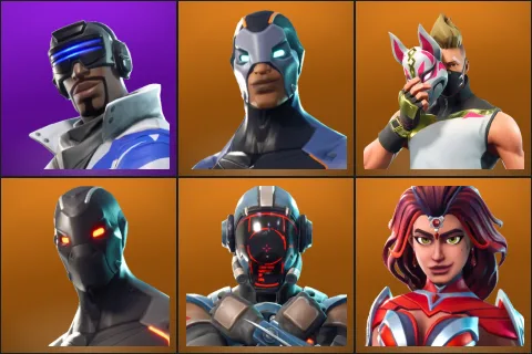 Blue Striker, Carbide, Drift, Omega, The Visitor, Valor