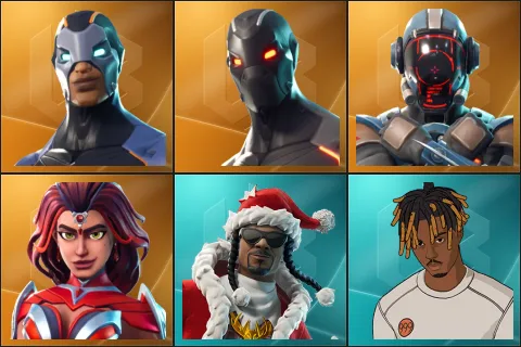 Carbide, Omega, The Visitor, Valor, Santa Dogg, Slayer Juice WRLD
