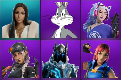 Kim Kardashian, Bugs Bunny, Dasha, Elite Jules, Exalted Ice King, Explorer Emilie
