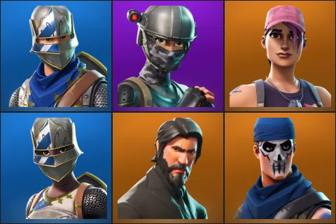 Blue Squire, Elite Agent, Rose Team Leader, Royale Knight, The Reaper, Warpaint