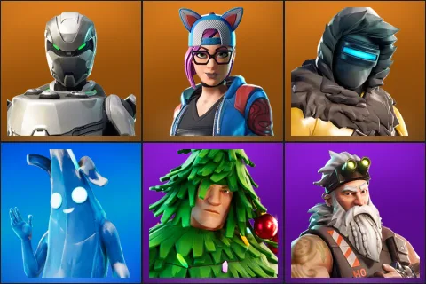Eon, Lynx, Zenith, Polar Peely, Lt. Evergreen, Sgt. Winter