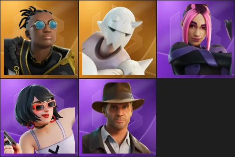 Malik, Snap, Adira, Evie, Indiana Jones