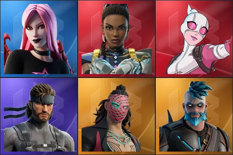 Haze, Shuri, Gwenpool, Solid Snake, Kado Thorne, Omegarok