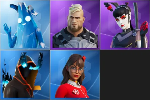 Polar Peely, Gunnar, Tsuki 2.0, Absenz, Krisabelle