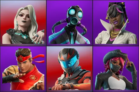 Carletta, Chaos Champion, Danica, FIRE Master Kai, Maxx Speed, Omen Hunter Calamity