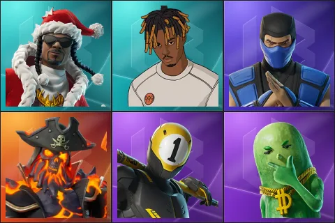 Santa Dogg, Slayer Juice WRLD, Sub-Zero (MK3), Pyreheart, 1-Ball, Big Dill
