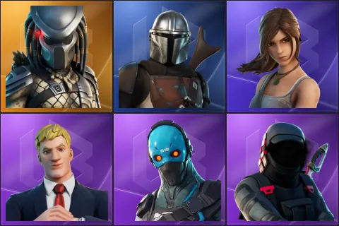 Predator, Mandalorian, Lara Croft, Agent Jones, Cobalt, Kondor