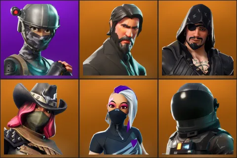 Elite Agent, The Reaper, Blackheart, Calamity, Catalyst, Dark Voyager