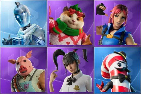 Glacial Dummy, Cheeks, Explorer Emilie, Pig the Butcher, Yuki Yubari, Mr. Dappermint