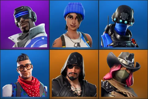 Blue Striker, Blue Team Leader, Carbon Commando, Prodigy, Blackheart, Calamity