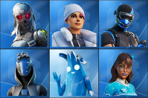 Zadie, Blizzard Bomber, Fixer, Sultura, Polar Peely, Blizzabelle