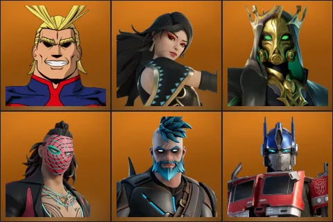 All Might, Era, Hades, Kado Thorne, Omegarok, Optimus Prime