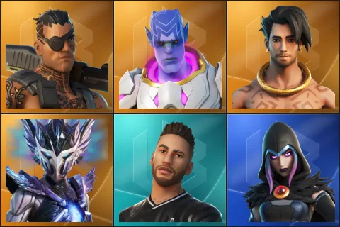 Joey, Kymera, Raz, Spire Assassin, Neymar Jr, Rebirth Raven