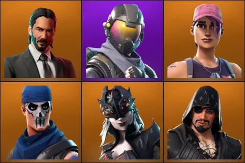 John Wick, Rogue Agent, Rose Team Leader, Warpaint, Arachne, Blackheart