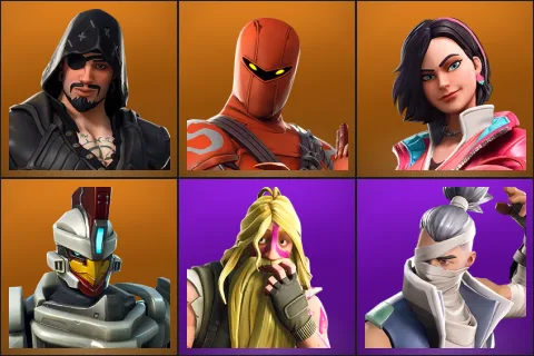 Blackheart, Hybrid, Rox, Sentinel, Bunker Jonesy, Kenji