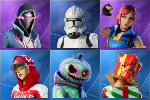 Xander, Clone Trooper, Explorer Emilie, Arctic Adeline, Chrome Punk, Holiday Boxy