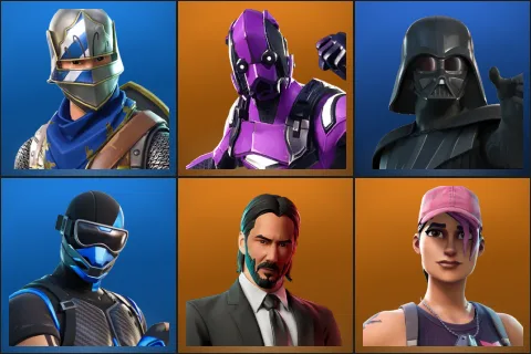 Blue Squire, Dark Vertex, Darth Vader, Fixer, John Wick, Rose Team Leader