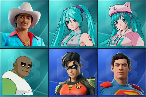 Die With A Smile Bruno, Hatsune Miku, Neko Hatsune Miku, Russel, Robin, Superman