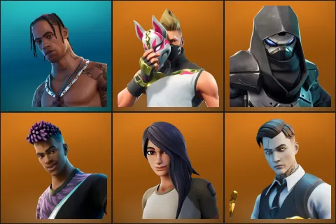 Travis Scott, Drift, Enforcer, Fade, Gear Specialist Maya, Midas