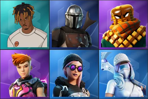 Slayer Juice WRLD, Mandalorian, Mancake, Reese, Arctica, Diamond Diva