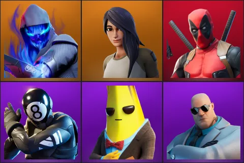Fusion, Gear Specialist Maya, Deadpool, 8-Ball vs Scratch, Agent Peely, Brutus