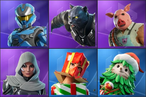 UNSC Spartan, Boss Kōji, Pig the Butcher, Vanguard Zadie, Holiday Boxy, Winterfest Bushranger