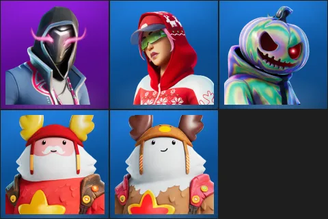 Xander, Arctic Adeline, Chrome Punk, Guff Gringle, Sled Ready Guff