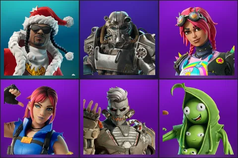 Santa Dogg, T-60 Power Armor, Brite Raider, Explorer Emilie, Megalo Don, Peabody