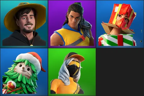 MrBeast, Trailblazer Tai, Holiday Boxy, Winterfest Bushranger, Runway Racer