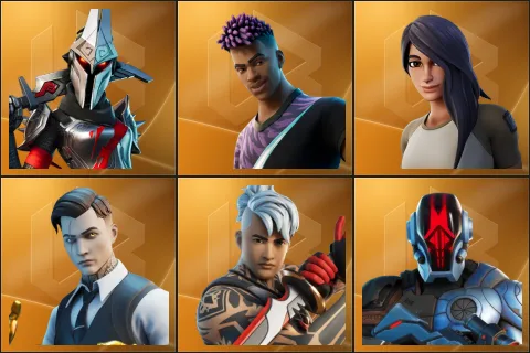 Eternal Knight, Fade, Gear Specialist Maya, Midas, Ronin, The Foundation
