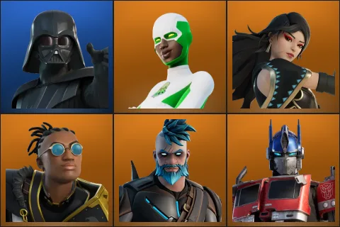 Darth Vader, Backlash, Era, Malik, Omegarok, Optimus Prime