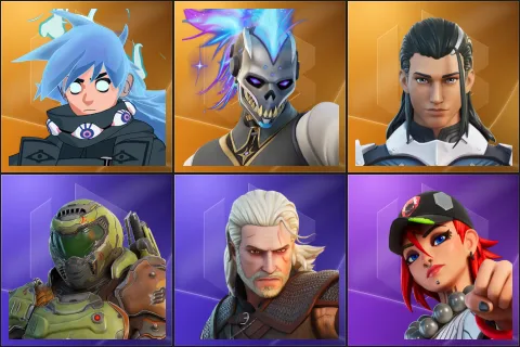 Nezumi, Renzo the Destroyer, The Ageless, Doom Slayer, Geralt of Rivia, Dusty