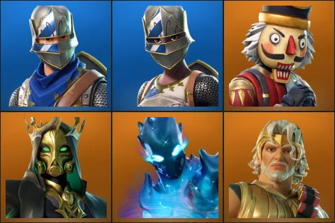 Blue Squire, Royale Knight, Crackshot, Hades, Zero, Zeus