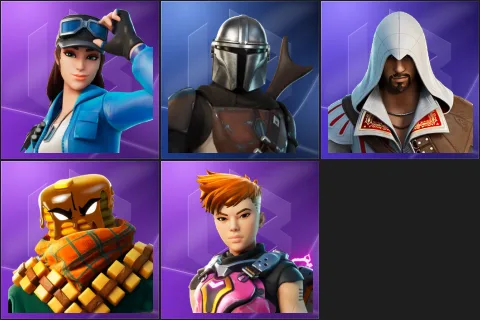 Cloud Striker, Mandalorian, Ezio Auditore, Mancake, Reese